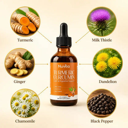 Turmeric Curcumin & Milk Thistle Liquid Drops